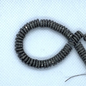 Paved Diamond 6mm Spacer Bead