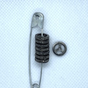 Paved Diamond 10mm Spacer Bead-1 Row