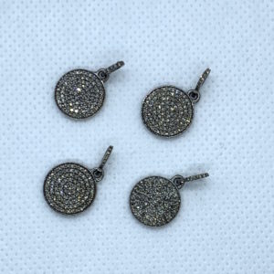 Paved Diamond 12mm Pendant with Bail