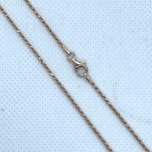 Rose Gold Filled Rope Chain 1.5mm with Clasp
