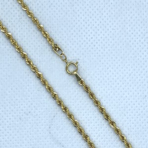 Gold Filled Rope Chain 2.5mm with Clasp