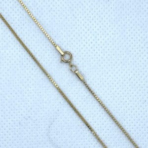 Gold Filled Box Chain 1.0mm with Clasp