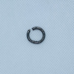 Paved Diamond Round Clasp 15mm