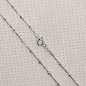 Stg. Silver Satellite Chain with Clasp