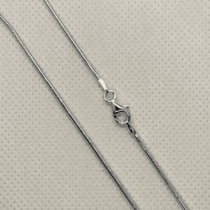 Stg. Silver Snake-35 Chain with Clasp