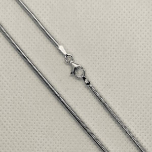 Stg. Silver Snake-50 Chain with Clasp