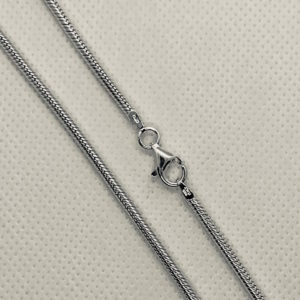 Stg. Silver Snake-60 Chain with Clasp
