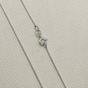 Stg. Silver Plain Ball Chain 100 with Clasp