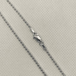 Stg. Silver Plain Ball Chain 180 with Clasp