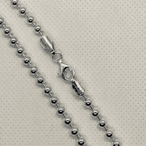Stg. Silver Plain Ball Chain 400 with Clasp