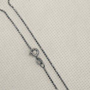 Stg. Silver Diamond Cut Ball Chain-120 with Clasp
