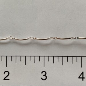 Sterling Silver Bar Chain - Curved MED N6994R20