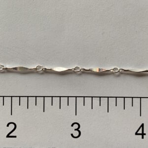 Sterling Silver Bar Chain - Diamond Shape N6661R20