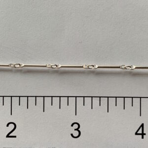 Sterling Silver Bar Chain - Straight Tube N659R20
