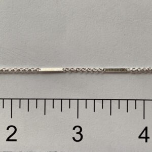 Sterling Silver Cable & Bar Chain N61061R10