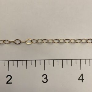 G. F. Cable Chain Round Link Hammered Finish N60412R20B