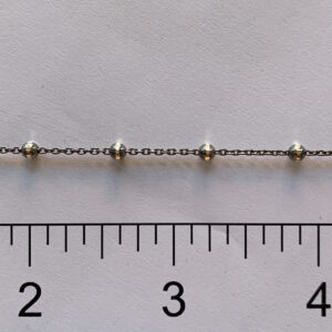 Sterling Silver BRH 3mm Diamond Cut Ball & Cable Chain R20