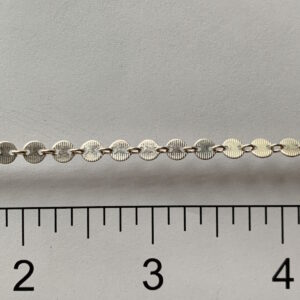 Sterling Silver 4mm Patterned Disk Chain N61087R30