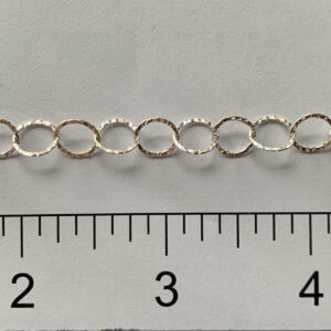 Sterling Silver Hammered Finish Link Chain N60413R10