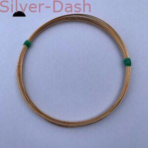 Gold Filled Half Round Half Hard Wire 0.5 Oz. Coil