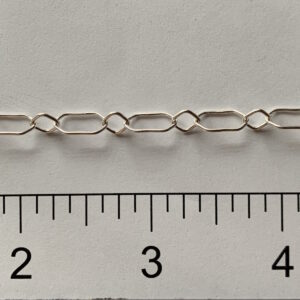 Sterling Silver Long & Short Chain RW Diamond Shape NXAPR16