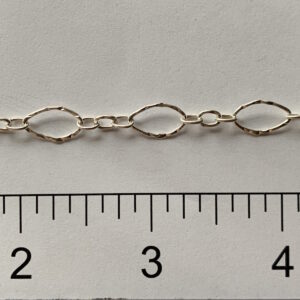 Sterling Silver Long & Short Chain Hammered Finish N60388R20