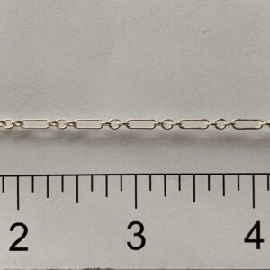 Sterling Silver Long & Short Chain Rect N6910R8