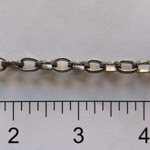 Sterling Silver Rolo Embossed Link LG BRHR48