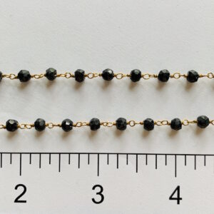 Black Spinal 4mm GPS Wire Wrapped Chain
