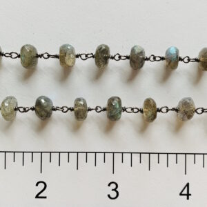 Labradorite 8mm BRH Wire Wrapped Chain