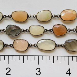 Moon Stone BRH Bazel Chain