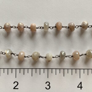 Mystic Moon Stone 8mm (Light) BRH Wire Wrapped Chain