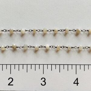 Mystic Quartz 4mm BRH Wire Wrapped Chain