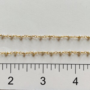 Pearl 2.5mm GPS Wire Wrapped Chain