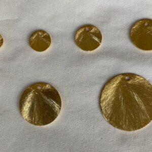 Vermeil Brushed Finish Disc 10mm (10 Pcs.)