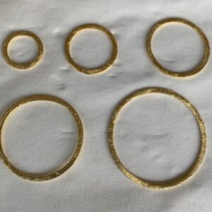 Black Rhodium Brushed Finish Ring 10mm (20 Pcs.)