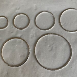 Stg. Silver Brushed Finish Ring 10mm (20 Pcs.)